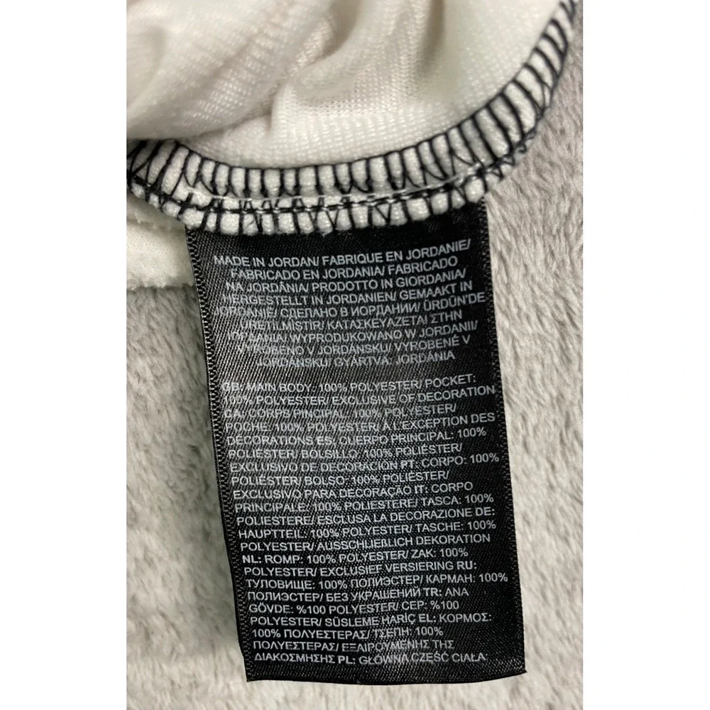 The North Face Men's Small TKA Attitude Full Zip Fleece Jacket White Black
